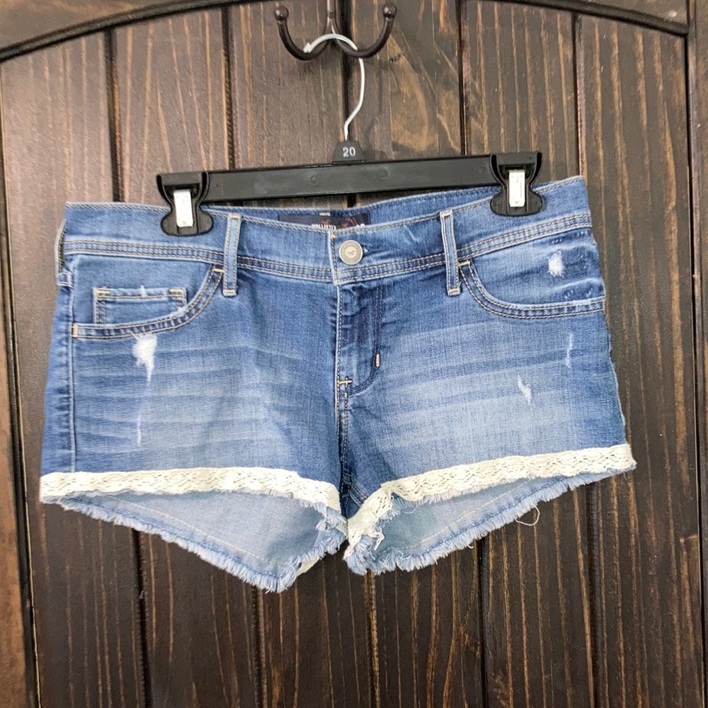 Hollister Denim Low-rise short shorts